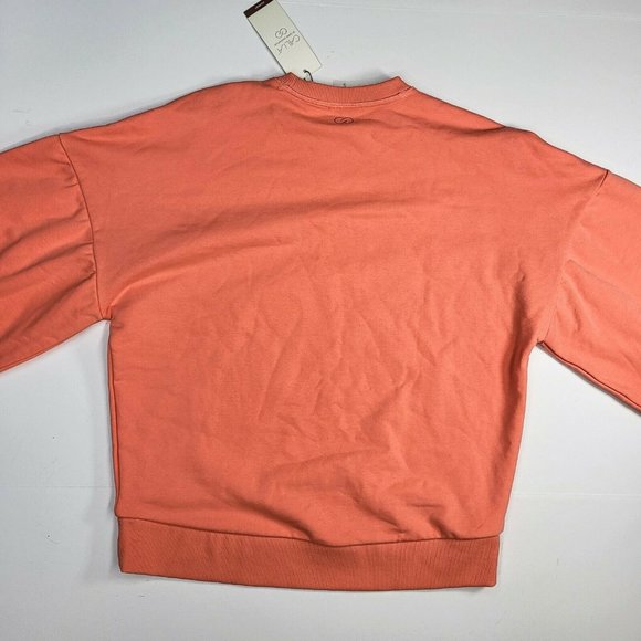 Calia Drop Shoulder Sweatshirt Women's French Terry Pullover Warm Guava WAX12179 - Picture 3 of 10